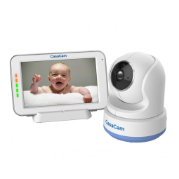 Babá Eletrônica HD com Áudio Bidirecional, Canção de Ninar, Visão Noturna, CasaCam BM200, Branca