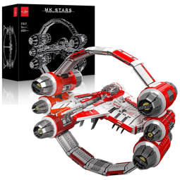 Kit de Construção Modelo de Lutador de Anel de Guerra Interestelar de Ficção Científica MOC com 6003 Peças para Crianças e Adultos, WLOXBKF