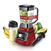 Liquidificador Profissional 2L com Botão de Velocidade e 6 Funções, 1400W, Koblenz LKM9608, Vermelho