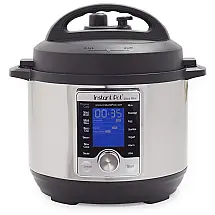 Panela de Pressão Elétrica 2.8 Litros 10 em 1 Programável, 110V 700W, Instant Pot Ultra Mini, Preta e Prata