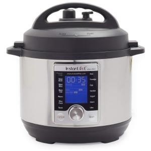 Panela de Pressão Elétrica 2.8 Litros 10 em 1 Programável, 110V 700W, Instant Pot Ultra Mini, Preta e Prata