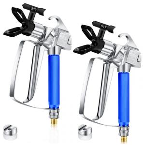 Pistolas de Pintura Airless 3600 PSI Alta Pressão, Pulverizador Airless com Bico 517 e Junta Giratória, Acessórios para Bomba de