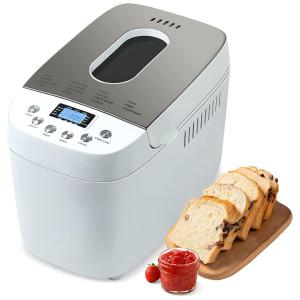 Panificadora Automática 14 em 1 com Configuração Sem Glúten e Capacidade de até 1,36kg, 110V 750W, Patioer, Branca