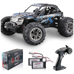 Off Road Controle Remoto Sem Fio 36km por hora, Tração nas 4 Rodas Antiderrapante Recarregável, SOYEE, Preto