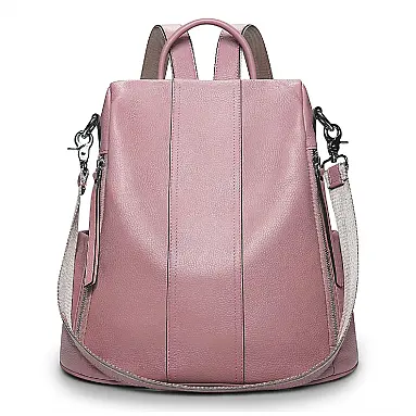 Mochila Feminina de Couro Conversível