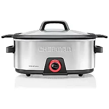 Panela Elétrica Antiaderente, Capacidade 5.6L , Aço Inoxidável, 110V 350W, CHEFMAN, Prateado