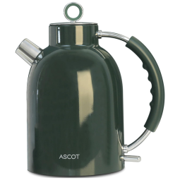 ASCOT Chaleira Elétrica 1.7L com Desligamento Automático, Aço Inoxidável, 1500W, 110V, Verde