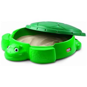 Caixa de Areia com Tampa Tartaruga para Crianças a partir de 3 Anos, LITTLE TIKES 173905E3, Verde
