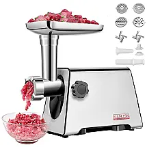 Moedor de Carne Elétrico, 2800W máx., Aço Inox, 110v, N , A, Prateado