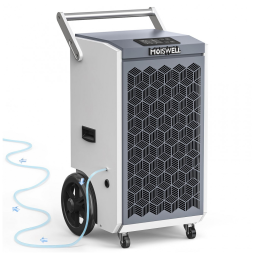 Desumidificador Comercial de 123 litros com Bomba e Mangueira de Drenagem para Porões, Desumidificador de Grau Comercial Resistente,Moiswell