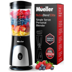 Mini Liquidificador Portátil 450mL em Aço Inoxidável, 110v, MUELLER AUSTRIA PB 2200 White, Branco