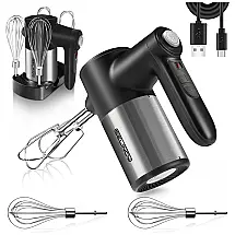 Batedeira de Mão Elétrica com 7 Velocidades, 60W, 110v, SELINGY, Preto