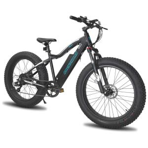 Bicicleta Elétrica Aro 26 Hiland Rockshark CROSS GL 500W 48V – Pneus Largos, Todo-Terreno, Bateria Removível Samsung, 7 Marchas Shimano