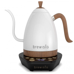 Brewista Chaleira Elétrica Capacidade 1L, Cabo Ergonômico, 1500W, 110V, Branco e Preto