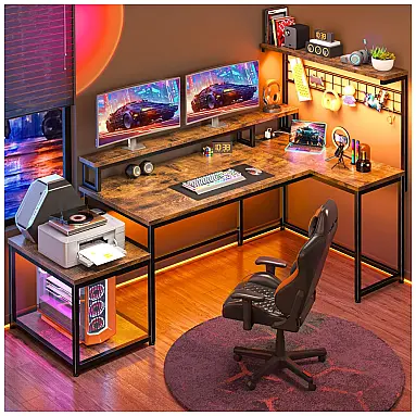 Mesa Gamer em L EnHomee