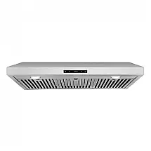 Coifa de Cozinha COSMO 91cm (36") Haven Collection 500 CFM Inox com LED e Controles Touch 110V