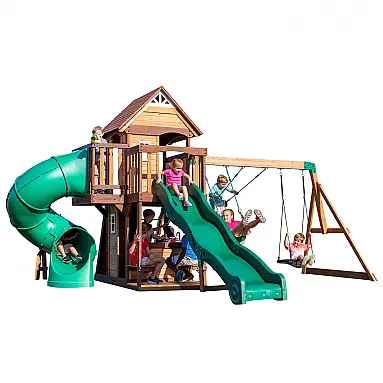 Playground Infantil de Madeira com
