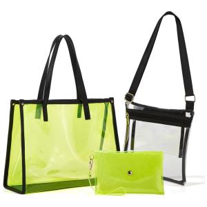 Conjunto de Bolsas Femininas em Couro Sintético 4 Peças com Carteira, Lovematch, Marrom
