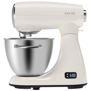 Batedeira 5,2L com 8 Velocidades, Display LED e Temporizador, 110V 600W, ZACME, Branca