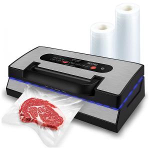 Seladora a Vácuo Automática para Alimentos Secos e Úmidos em Aço Inoxidável com Controle Digital e Cortador , 110V, SEATAO VH5188, Prata