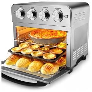 Geek Chef Forno Multifuncional 23L Aço Inoxidável 1700W Prata 110V