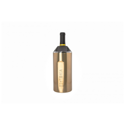 Porta Garrafa Térmico para Vinho é em Aço Inoxidável, VINGLACé, Dourado