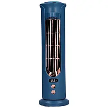 Ventilador e Purificador de Ar Yctze com 2 Velocidades e Tela Digital, Azul