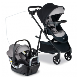 Kit de Viagem para Bebê Britax Willow Brook S, Assento de Carro Infantil e Carrinho com Base Alpine, Tecnologia ClickTight - Completo