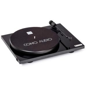 Toca Discos Retro 3 Velocidades com Bluetooth, COMO AUDIO, Preto