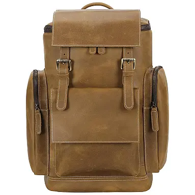 Mochila de couro masculina de