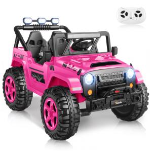 Carro Elétrico Infantil, Jeep com Controle Remoto, 2 Lugares Assento Extra Largo, Rodas com Maior Durabilidade e Luz LED, 24V, Hikole