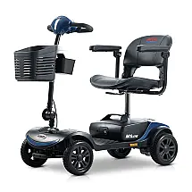 Cadeira de Rodas Elétrica Dobrável Metro Mobility para Adultos, 4 Rodas, Leve, Scooter para Idosos, Alcance de 16 km