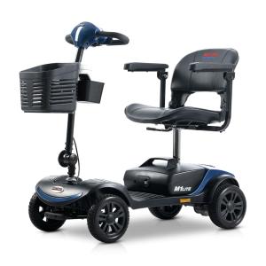 Cadeira de Rodas Elétrica Metro Mobility para Adultos, 4 Rodas, Dobrável, Leve, Scooter para Idosos, Alcance de Viagem de 16 km.