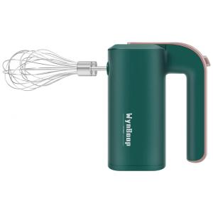 Batedeira de Mão Elétrica com 3 Velocidades e Carregamento USB, 110v, WYNBOOP, Verde