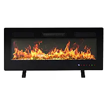 Lareira Elétrica DUMOS 107x46cm 1500W 13 Cores Chamas Touch Embutir 110V
