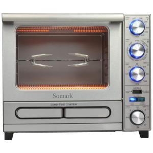 Forno Multifuncional 1500W Aço Inoxidável, 110v, SOMARK POV 01, 18, Prateado