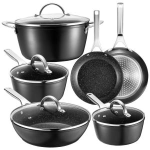 Conjunto de Panelas e Frigideiras Antiaderentes, 0 Peças, FADWARE 1, Preto