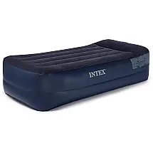 Colchão Inflável de Solteiro com Bomba de Ar Interna, INTEX 64121EP, Preto
