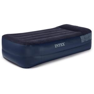 Colchão Inflável de Solteiro com Bomba de Ar Interna, INTEX 64121EP, Preto