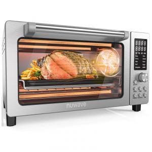 Forno Elétrico de Bancada 12 em 1, 19L com Tecnologia Quicker & Even Crisp e Função Air Fryer, 110V 1800W, Nuwave, Prata