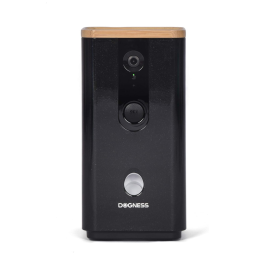 Câmera Wi Fi com Dispensador de Petiscos para Cães e Gatos, 720P HD, DOGNESS T03BK, Preto