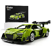Kit de Construção Carro Esportivo SR8 com 2641 Peças, Nifeliz, Verde