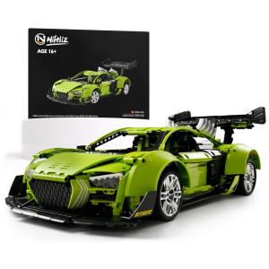 Kit de Construção Carro Esportivo SR8 com 2641 Peças, Nifeliz, Verde