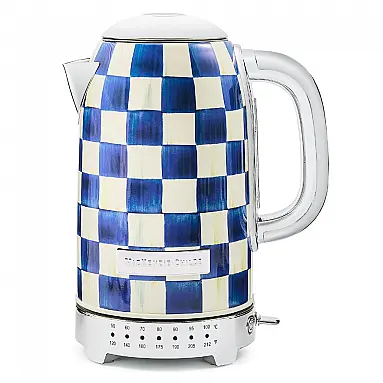 Chaleira elétrica MacKenzie-Childs Sterling Check