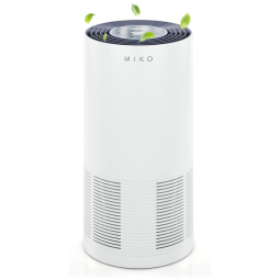 Purificador de Ar Automático com Filtro HEPA H13, Área de 90 m2, 25W, 110v, MIKO MA 02, Branco