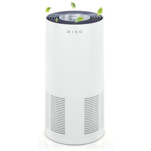 Purificador de Ar Automático com Filtro HEPA H13, Área de 90 m2, 25W, 110v, MIKO MA 02, Branco