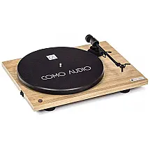 Vitrola Toca Discos Retrô com Pré Amplificador e Bluetooth, , 110v, COMO AUDIO, Marrom Claro