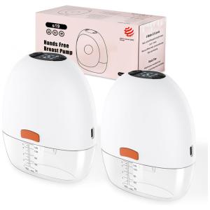 Bomba Tira Leite Elétrica com 4 Modos, 9 Níveis, Display Inteligente e Baixo Ruído, 2Un, EnergyIC, Branca