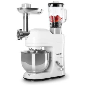 KLARSTEIN Batedeira Multifunções 650W 5L 6 Velocidades Ajustável Branco 110V