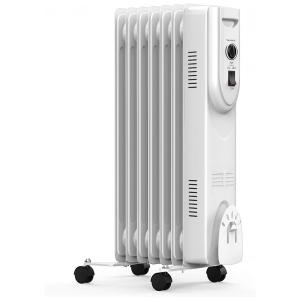 Aquecedor Elétrico a Óleo FUTADA com Termostato Ajustável e 3 Níveis, 1500W, 110v, GENERIC, Branco